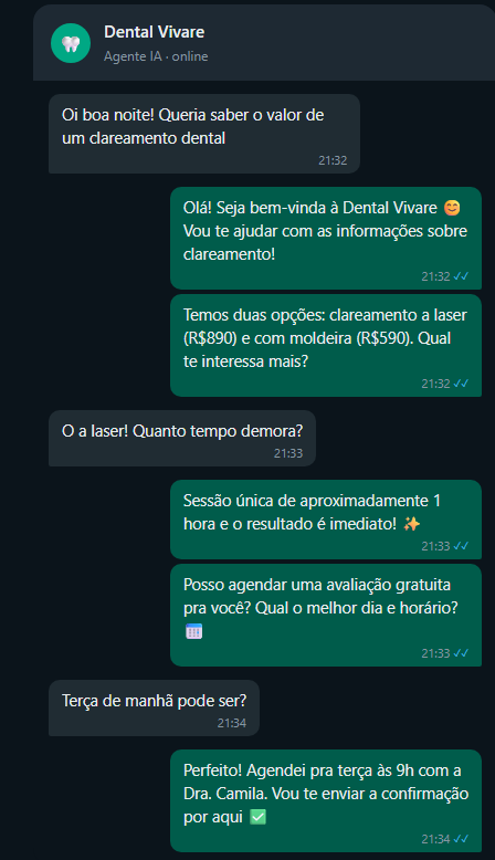 Agente IA - Clínica Odontológica