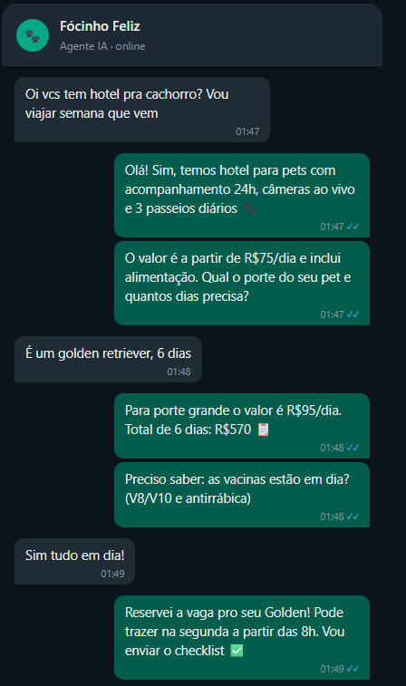 Agente IA - Pet Shop